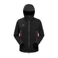 探路者软壳衣外套男HIMEX防风雨CORDURA登山服 黑色 S