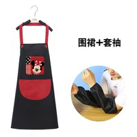 围裙女时尚厨房家用防水防油可爱做饭家务工作大人男印字logo