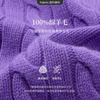 Navigare意大利小帆船绞花毛衣外套女士秋季休闲针织开衫