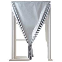 魔术贴全遮光布窗帘防晒隔热遮挡遮阳布卧室简易免打孔安装粘贴式