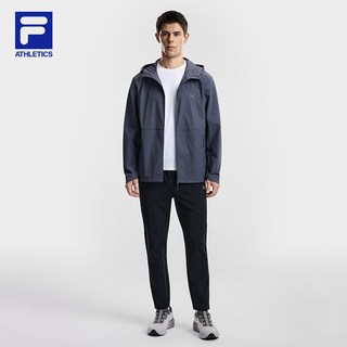 FILA斐乐 男式连帽速干防晒夹克 正黑色-BK 185/104A/XXL