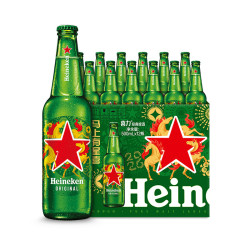 喜力 新年礼盒！马年礼盒经典500mL 12瓶 赠星银3罐500ml