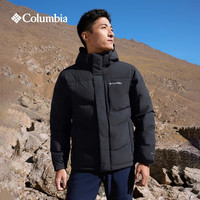 Columbia 2025秋冬男子户外金点热能保暖休闲鹅绒连帽羽绒服外套XE3760 01