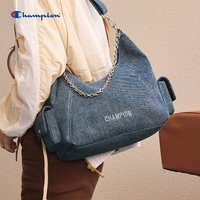 Champion 冠军大容量斜挎包女包单肩包帆布包托特包通勤包包