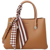 红谷 包包女包新款潮牛皮单肩手提包时尚气质丝巾戴妃包母亲节礼物