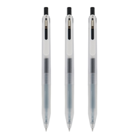 斑马牌（ZEBRA）JJ118中性笔悦芯笔高颜值SARASA CLIP Chill按动式透明大容量顺滑学生用黑色 10支透明杆（黑芯)