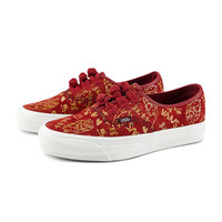 VANS 马年生肖款Bolin联名 Authentic 中国结盘扣红色板鞋