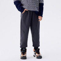 马拉丁童装冬装男大童不倒绒保暖休闲针织长裤