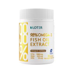 优乐驰 新西兰98%纯度深海鱼油高EPA60粒胶囊Omega3青少中老年