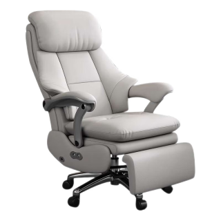 SGMW 电脑椅家用办公椅老板椅高端家用椅子带脚托午休椅人体工学转椅