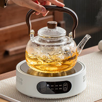 移动端、京东百亿补贴：八千行 2025 电陶炉煮茶壶套装 玻璃壶 养生壶