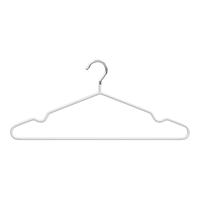 朗宜衣架挂衣服防滑无痕衣挂架家用宿舍成人晾衣架加粗大号晾晒衣撑子 38cm凹槽款蓝色-10支装