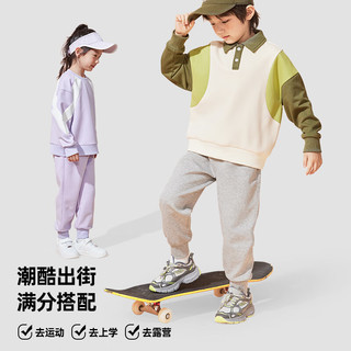 真维斯童装男童裤子加绒2025新款儿童运动裤加厚羊羔绒秋冬男孩保暖长裤