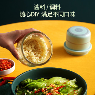 曜沣 料理机家用电动小型迷你无线宝宝辅食自动搅拌器磨粉破壁机便携式 250毫升樱桃粉绞肉机【大马力 可绞肉 辅食 蒜泥