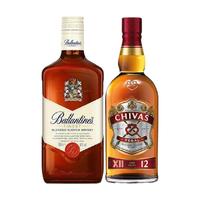 芝华士 苏格兰原瓶 调和型威士忌  芝华士12年500+特醇500ml 调和麦芽威士忌 6-15年 瓶装 40%vol