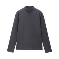 佐丹奴长袖T恤女秋冬双面绒保暖纯色半高领打底衫女05325822