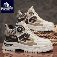 传奇保罗 马丁靴男款春秋爆款男士高帮登山工装靴子男休闲百搭潮鞋