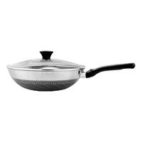 ASD 晶刚甲 316L复合钢双面屏蜂窝炒锅 32cm