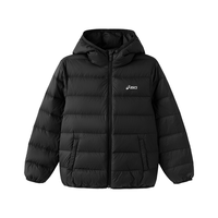 asics亚瑟士童装25年冬季中大童三防轻薄羽绒服外套保暖运动百搭 9000黑色 140