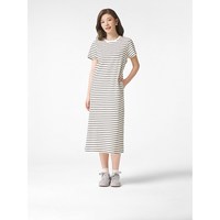 热风 hotwindT恤连衣裙2025年女装连衣裙圆领长裙条纹短袖内搭打底裙子秋 40黑白条纹 XL