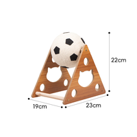 小猫日记猫玩具耐磨猫抓球猫咪猫爪板立式剑麻球猫抓板猫爬架一体宠物用品 足球款猫抓球【适合小空间中号】