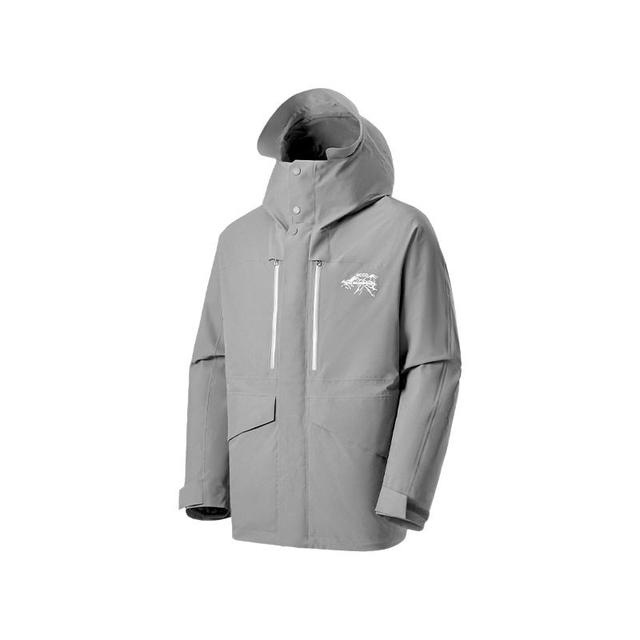 ecco ×白山联名 25新户外轻量羽绒三合一冲锋衣男女同款EW253J015