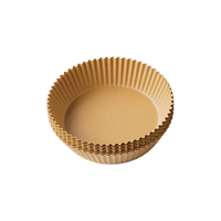 双枪 空气炸锅纸烤盘烤箱耐高温吸油纸 食品级加厚硅油纸圆形100只