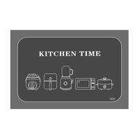 KAYE家用厨房地垫防油防水长条垫子蹭灰脚垫免洗可擦吸水防滑垫可 GZN-Y爱家-07 40x60cm(一件装）