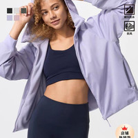 优衣库 女装双面穿防风摇粒绒拉链连帽外套户外防水冬季新款479697