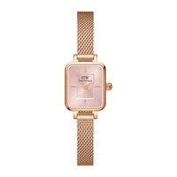 Daniel Wellington DanielWellington)DW女表全新复古小方糖钢带腕表时尚简约石英表七夕礼物DW00100650