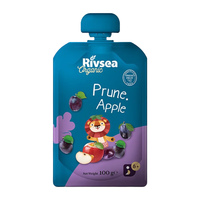 Rivsea 禾泱泱 果泥 西班牙版 3段 西梅苹果味 100g
