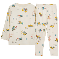 俞兆林莱卡棉舒适透气秋冬儿童家居服内衣秋衣裤睡衣套装 建筑工程 120 