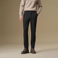 海一家 松紧腰休闲裤2025年秋冬针织平绒直筒长裤男