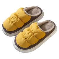 保暖棉拖鞋女加厚毛绒2025冬季室内防水防滑厚底不臭脚居家用男