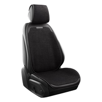 嘉柏兰汽车坐垫亚麻半包围坐垫四季通用坐垫通风透气舒适座椅套座套车垫 神秘黑-舒适透气【五座全车】