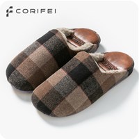 家丽芙 秋冬季居家棉拖鞋男士冬款家用家居毛毛绒大码厚底新款冬天