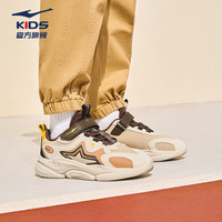鸿星尔克 儿童运动鞋男女童秋冬新款皮革鞋面星耀