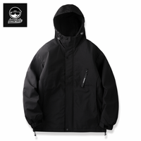 KERWATS 大码男士连帽风衣 HCJM-2318#-001