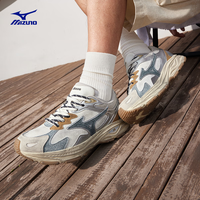 美津浓（MIZUNO）RACER S 软底轻便运动跑步鞋男女同款缓震透气休闲慢跑鞋 01/日系丹宁 40 (255mm)