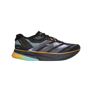 adidas ADIZERO BOSTON 13新年款超轻玻纤柱专业竞训跑鞋阿迪达斯   黑色/闪光蓝/碳黑   38.5