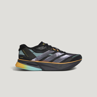 adidas ADIZERO BOSTON 13新年款超轻玻纤柱专业竞训跑鞋阿迪达斯   黑色/闪光蓝/碳黑   38.5