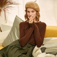 深呼吸 GIRDEAR 哥弟 真的好绒暖满溢圆领套头直筒羊绒衫