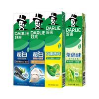 DARLIE好来原黑人牙膏超白茶倍健双重薄荷清新抗口气含氟