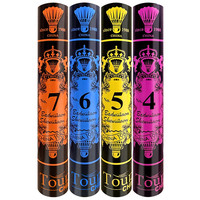 亚洲波狮龙店羽毛球耐打王7号4/5/6/66号稳定训练室内外比赛12只装 7号-俱乐部【12只装】 1筒