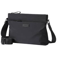 派保爵 男包单肩包休闲斜挎包复合帆布配头层牛皮韩版轻便大容量潮流背包