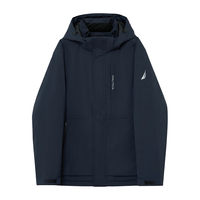 诺帝卡（NAUTICA）男装秋冬款防轻溅水保暖休闲厚外套棉服男JO3413 藏青4NV M