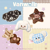 VANWALK 松果部落少女心夹子学院风发夹瑞丽风边夹侧边夹可爱风