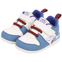 江博士秋季男女童婴儿可爱宝宝步前鞋 透气舒适儿童学步鞋 蓝/米 22 脚长约12.7-13.3