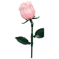 奇妙积木 奇妙（keeppley）积木玫瑰花束永生积木花束摆件 甜心蜜桃