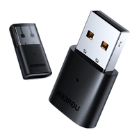 UGREEN 绿联 CM390 蓝牙适配器 5.0 20m 黑色